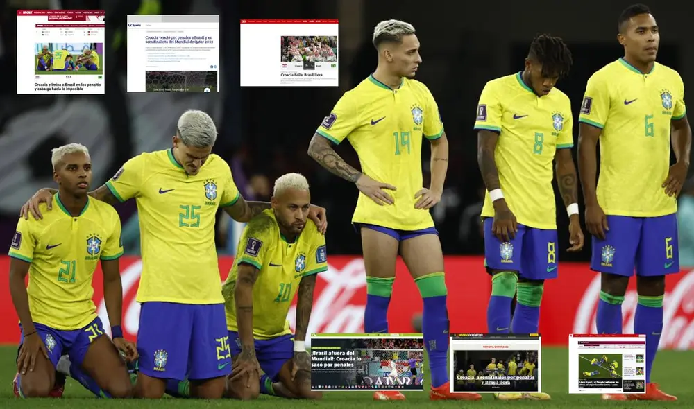 Brasil empató 1-1 y cayó en los penales. Rodrygo y Marquinhos fallaron sus tiros. Foto: composición/EFE