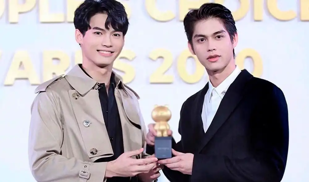 Todo sobre la premiación a Bright y Win en los Line Thai People's Choice Awards 2020. Créditos: GMMTV Todo sobre la premiación a Bright y Win en los Line Thai People's Choice Awards 2020. Créditos: GMMTV