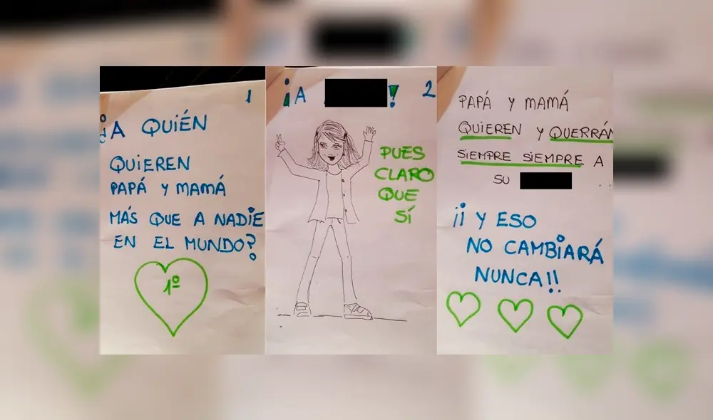 Desliza para ver los mensajes que la pareja le escribió a su hija en estas conmovedoras cartas. Desliza para ver los mensajes que la pareja le escribió a su hija en estas conmovedoras cartas.