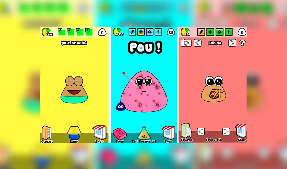 ¿Aburrido en la cuarentena? Miles de usuarios pasan sus horas cuidando a Pou, la famosa mascota virtual para Android e iOS.