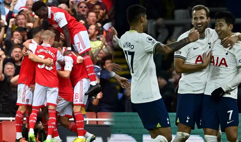 Arsenal es líder de la Premier League. Tottenham busca entrar en el top 4. Foto: composición/EFE/AFP Arsenal es líder de la Premier League. Tottenham busca entrar en el top 4. Foto: composición/EFE/AFP