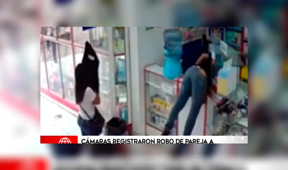 Graban a pareja robando en boticas de San Martín de Porres [VIDEO]