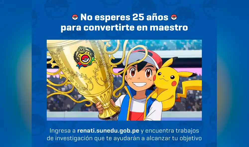 No esperas décadas para lograr tu objetivo. Captura de Facebook /Sunedu