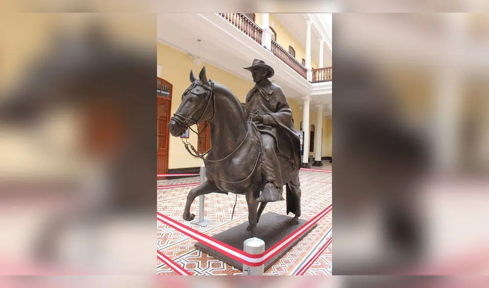 Instalan escultura de Chalán en su Caballo de Paso en Chiclayo