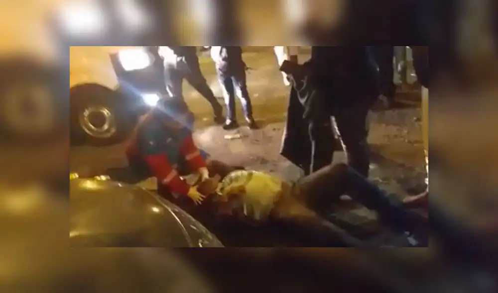 Chofer en presunto estado de ebriedad atropelló a cuatro personas en Villa el Salvador [VIDEO]