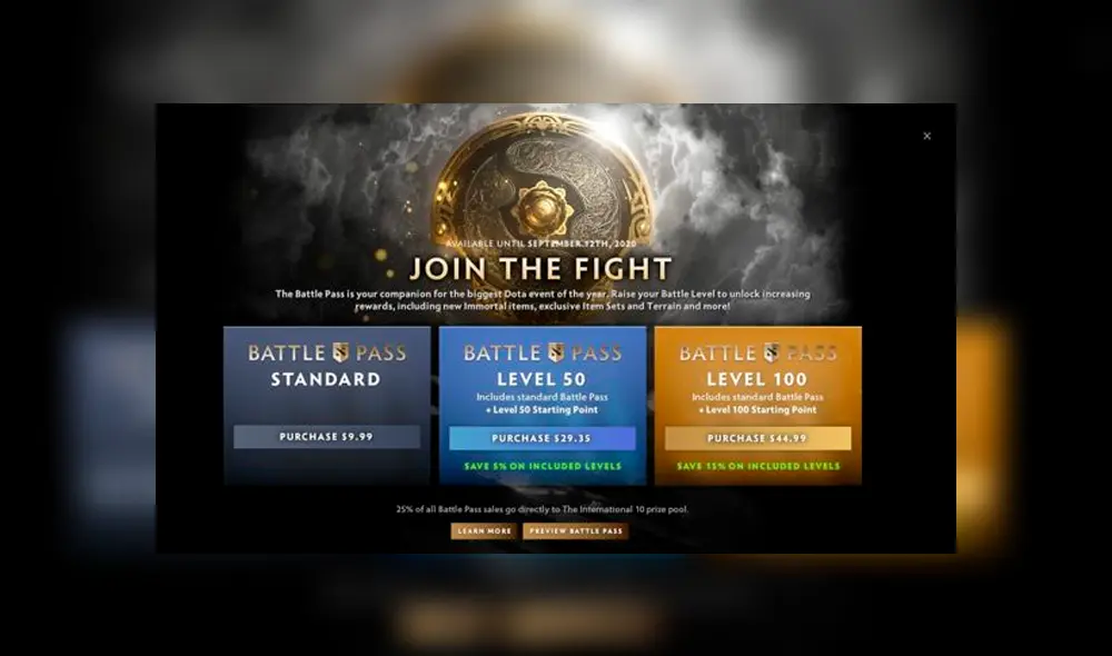 El heredero gastó un total de 22.812 dólares en el Pase de Batalla de Dota 2. El heredero gastó un total de 22.812 dólares en el Pase de Batalla de Dota 2.