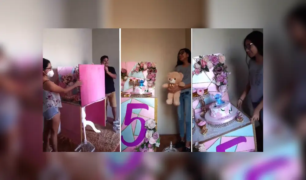 Desliza las imágenes para ver más sobre esta conmovedora sorpresa a una quinceañera. (Foto: captura) Desliza las imágenes para ver más sobre esta conmovedora sorpresa a una quinceañera. (Foto: captura)