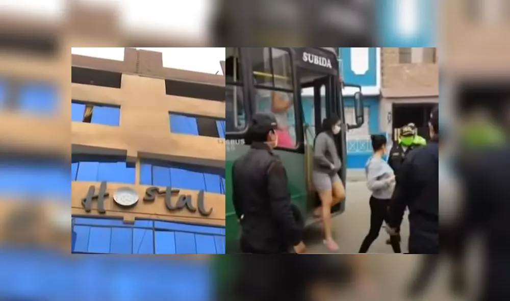 Personas indocumentadas en hotel fueron llevadas para que pasen en control de identidad. (Foto: Capturas de video / Captura de ATV Noticias) Personas indocumentadas en hotel fueron llevadas para que pasen en control de identidad. (Foto: Capturas de video / Captura de ATV Noticias)