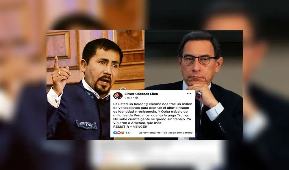 elmer caceres martin vizcarra facebook