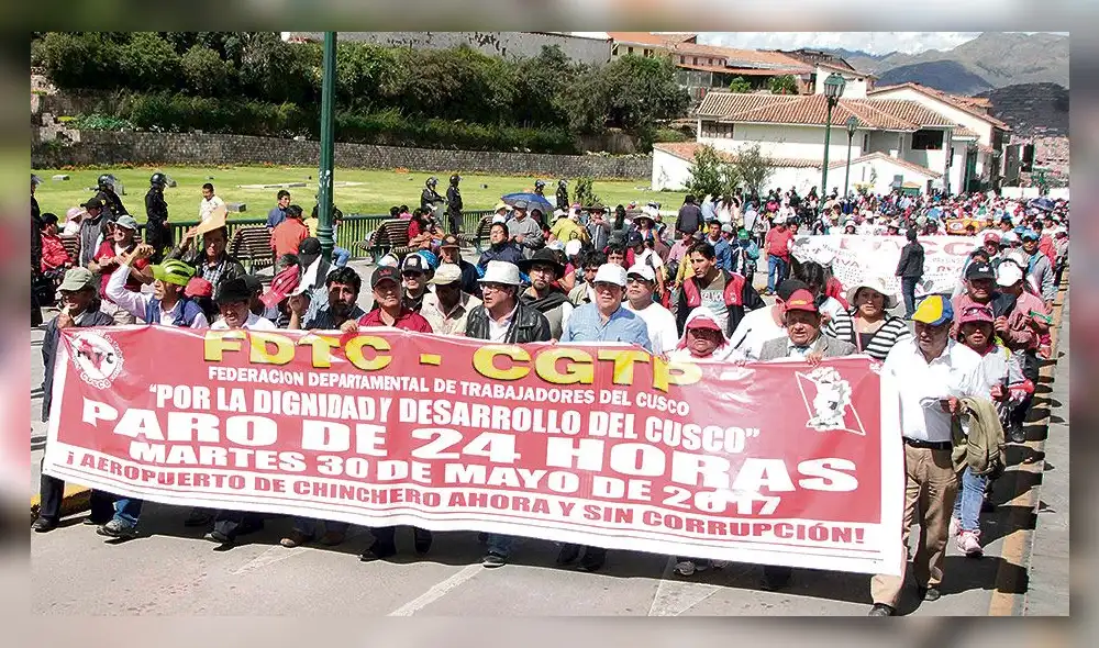 decisión. Sindicatos de Cusco se sumarán a paro nacional.