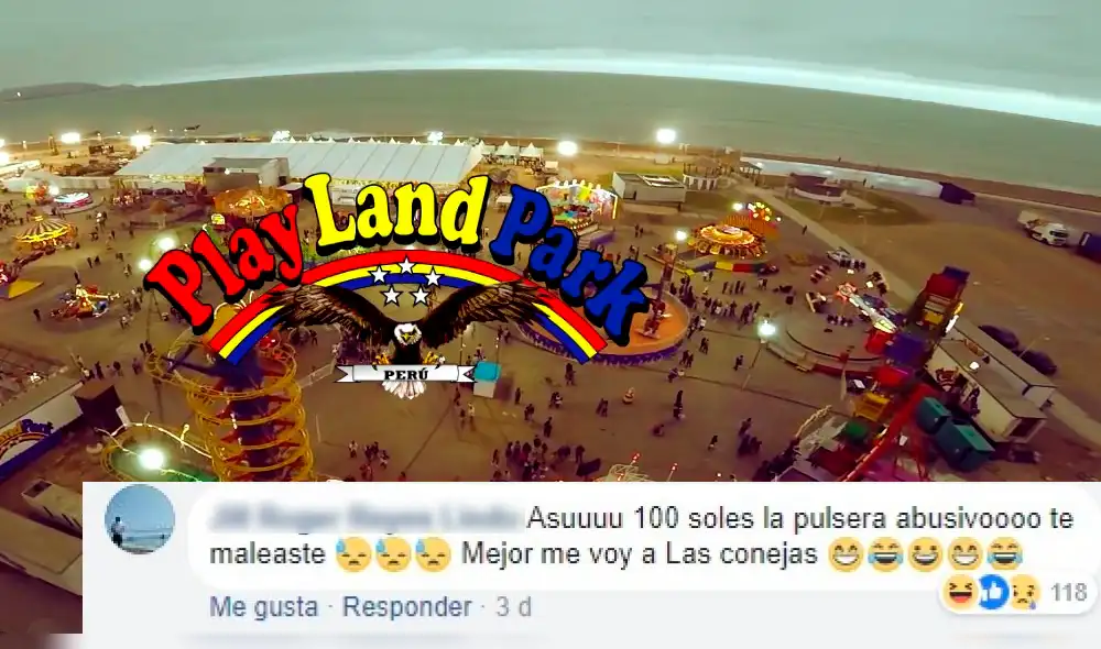 Vía Facebook: Play Land Park trolea a usuario que se quejó de elevado precio