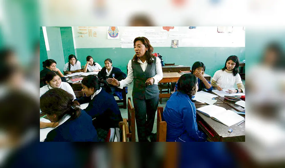 Aumento. Presupuesto del sector Educación considera un alza del salario docente que llegue a los S/ 2.400 en el 2020. Crédito: