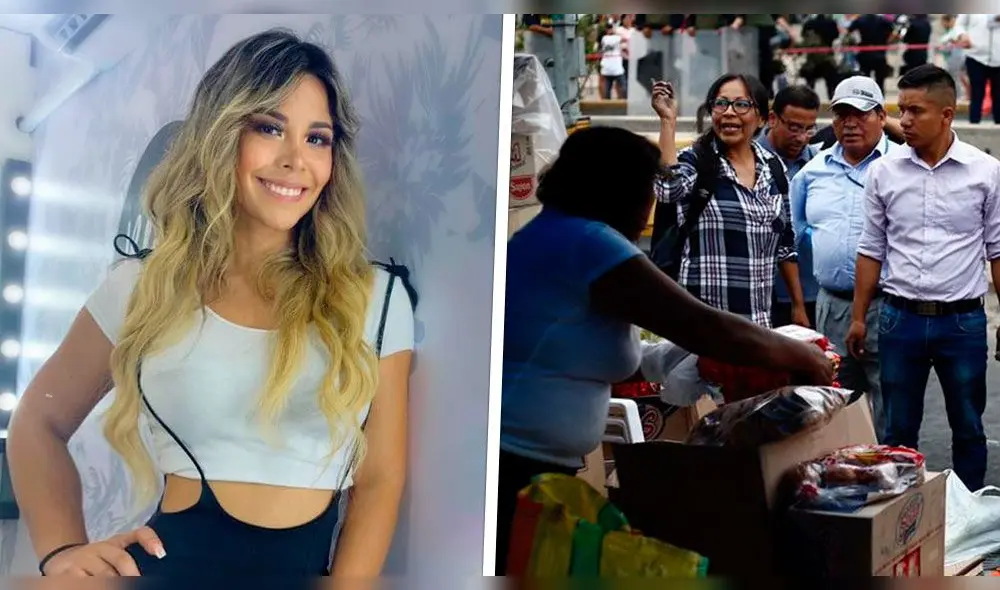 La integrante de "El wasap de JB" decidió mostrar su corazón solidario y llevó donativos a los afectados en el distrito limeño.