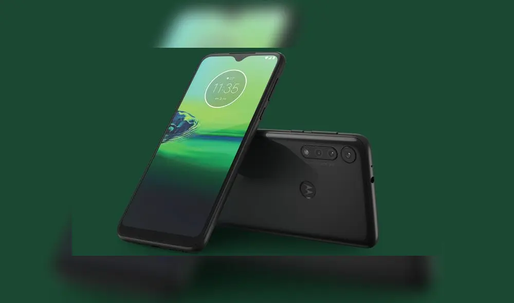 Motorola Moto G8 Play con triple cámara trasera. Motorola Moto G8 Play con triple cámara trasera.