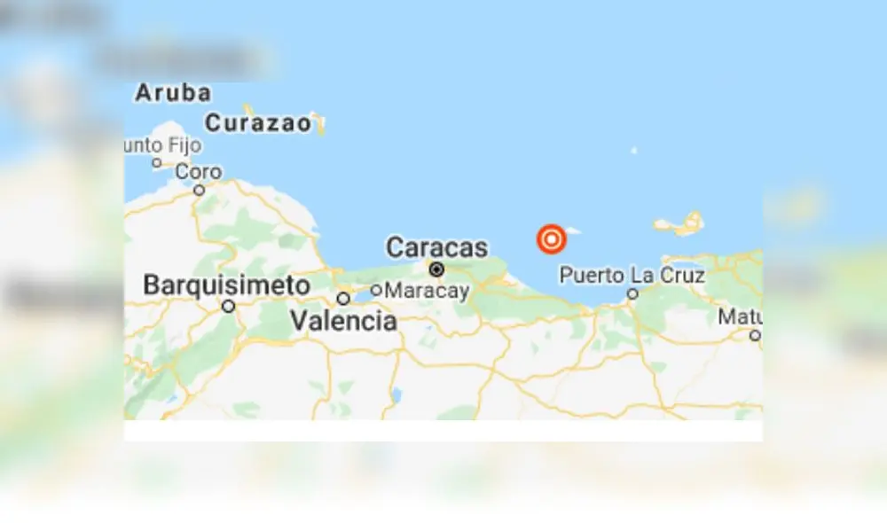 Sismo en Venezuela hoy, 11 de junio de 2020. Fuente: USGS. Sismo en Venezuela hoy, 11 de junio de 2020. Fuente: USGS.