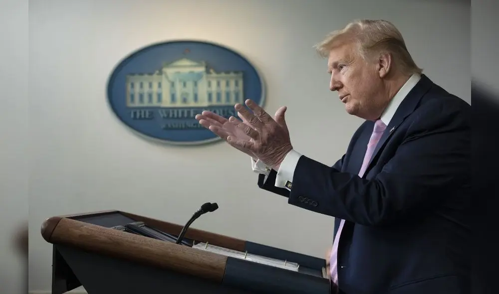 El presidente de Estados Unidos, Donald Trump, desde la Casa Blanca. Foto: AFP. El presidente de Estados Unidos, Donald Trump, desde la Casa Blanca. Foto: AFP.