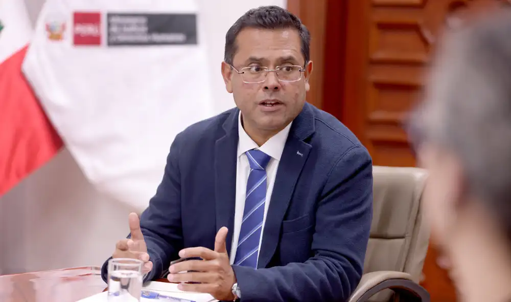 Ministro de Justicia expresó que el adelanto de elecciones está en la voluntad del Congreso. Foto: Ministerio de Justicia