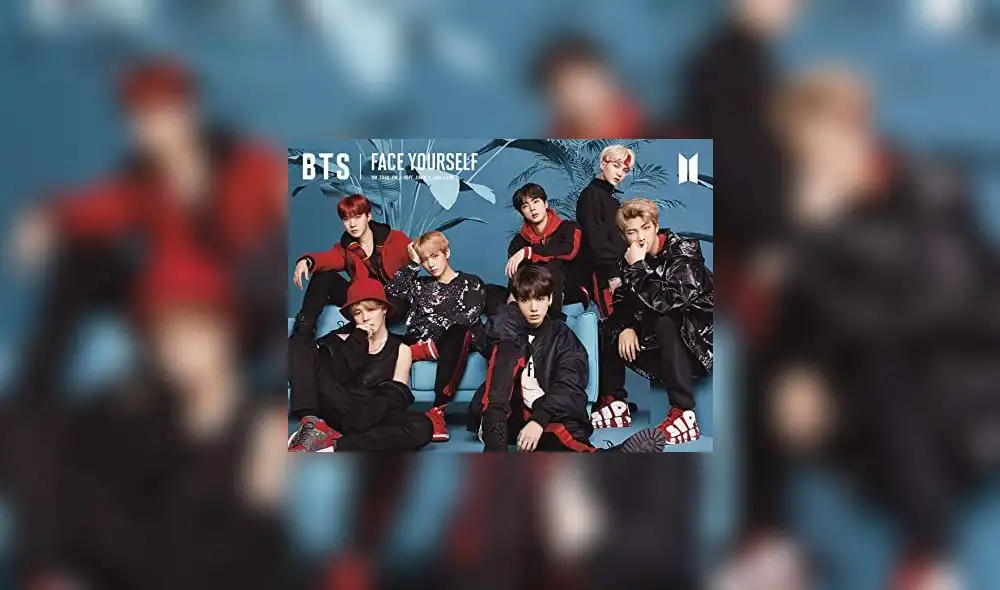 Imagen promocional de FACE YOURSELF, álbum japonés de BTS liberado el 4 de abril del 2018.