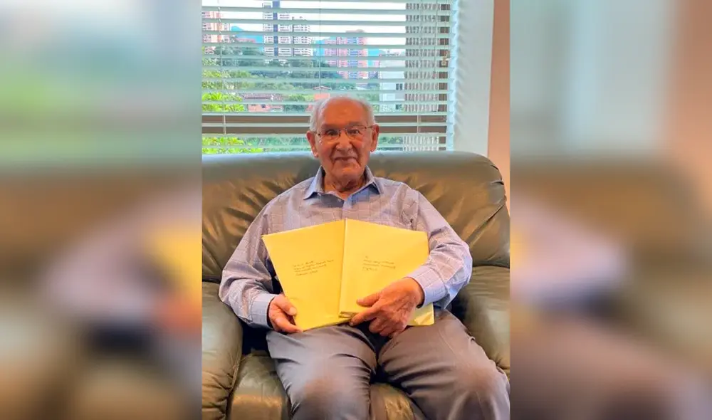 Desliza las imágenes para conocer a Lucio Chiquito Caicedo, el hombre de 104 años que culminó su tesis doctoral. Foto: captura de Facebook