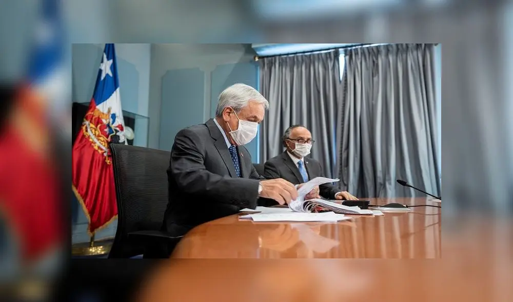 Sebastián Piñera rechazó nuevamente declarar confinamiento total porque "no es sostenible". Foto: Presidencia de Chile (EFE) Sebastián Piñera rechazó nuevamente declarar confinamiento total porque "no es sostenible". Foto: Presidencia de Chile (EFE)