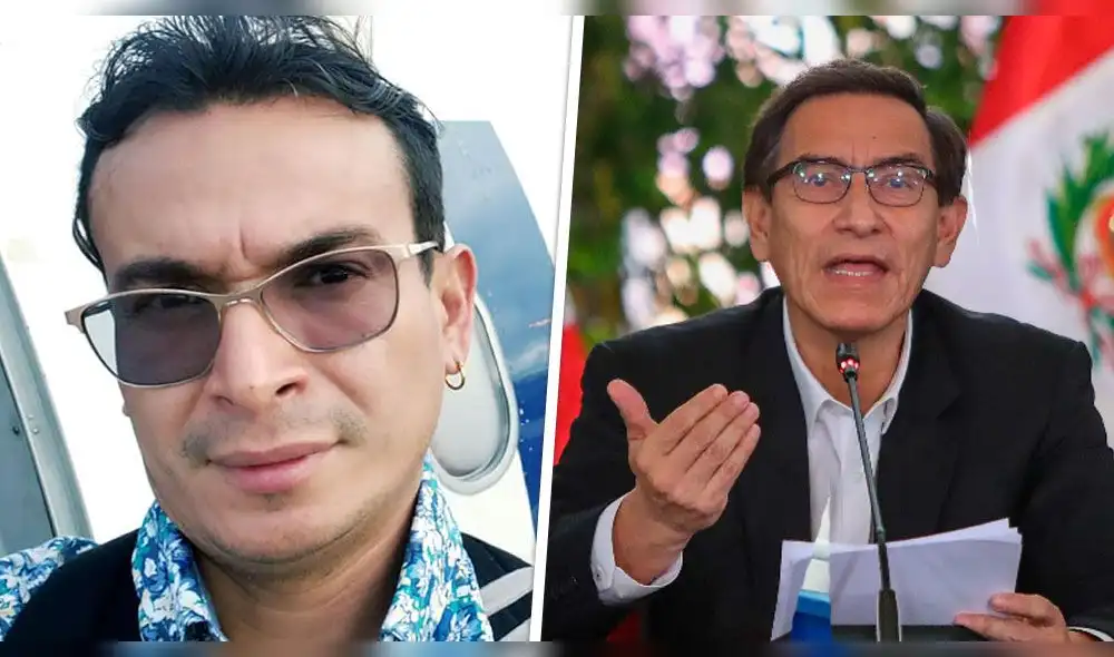 El cantante le dejó un fuerte mensaje al presidente Martín Vizcarra. | FOTO: composción / La República El cantante le dejó un fuerte mensaje al presidente Martín Vizcarra. | FOTO: composción / La República