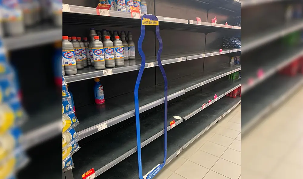 Supermercados presentas escasez de productos de limpieza ante avance de COVID-19 Supermercados presentas escasez de productos de limpieza ante avance de COVID-19