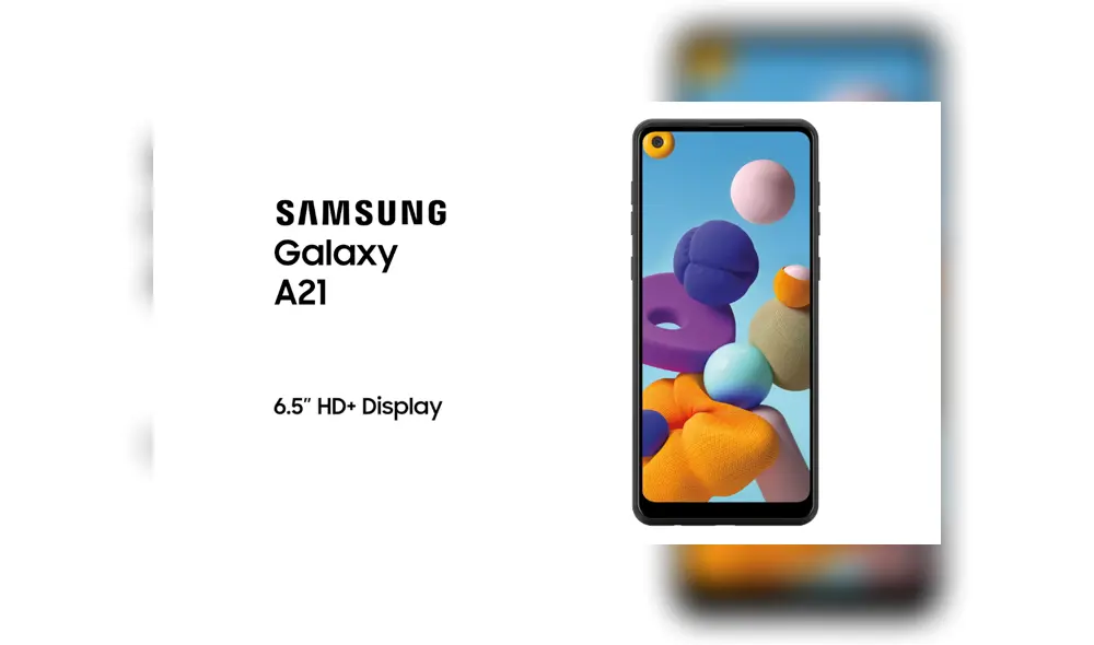 El Galaxy A21 cuenta con una pantalla de 6,5 pulgadas. El Galaxy A21 cuenta con una pantalla de 6,5 pulgadas.