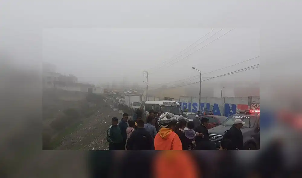 En el lugar había una densa neblina.