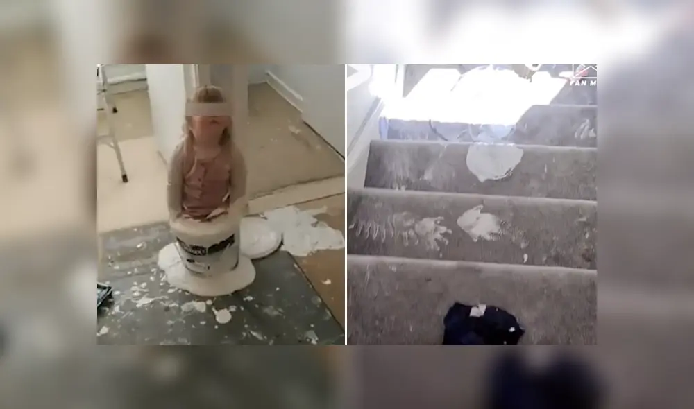 A través de Facebook se volvió viral la enorme travesura que hicieron unos niños.al ser dejados solos en casa.