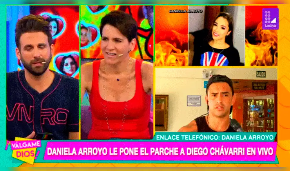 Daniela Arroyo arremetió contra Diego Chávarri durante programa en vivo [VIDEOS]