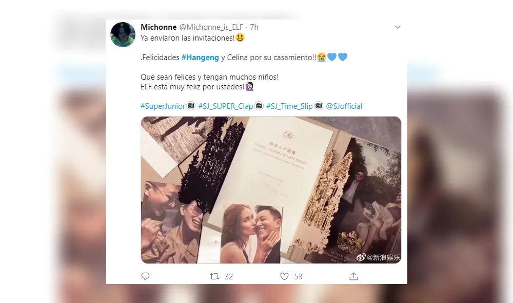 Mediante las redes sociales, las fans están compartiendo la supuesta invitación, junto con mensajes de apoyo a la pareja. Mediante las redes sociales, las fans están compartiendo la supuesta invitación, junto con mensajes de apoyo a la pareja.