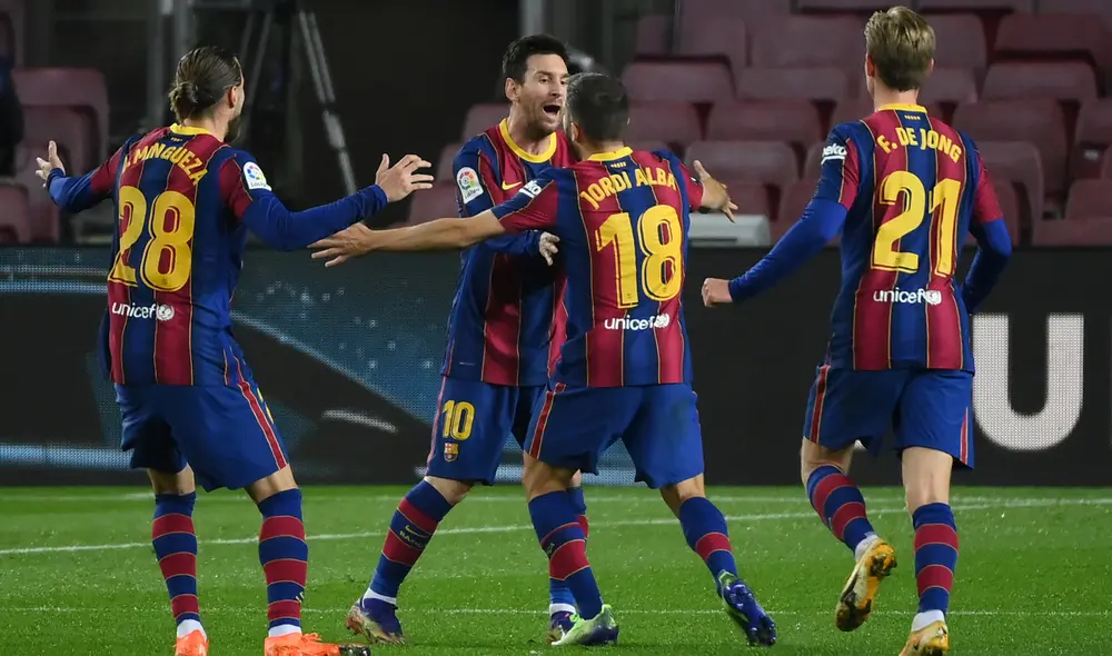 Jordi Alba marcó el primero para el FC Barcelona. Foto: AFP