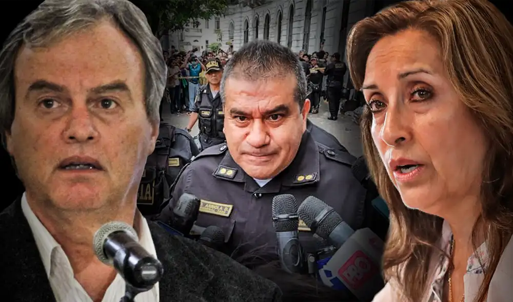 Carlos Basombrío, Oscar Arriola, Dina Boluarte. Foto: composición de Fabrizio Oviedo/La República Carlos Basombrío, Oscar Arriola, Dina Boluarte. Foto: composición de Fabrizio Oviedo/La República