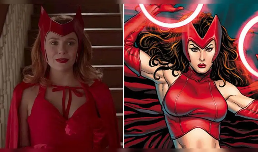 WandaVision usa traje del cómic WandaVision usa traje del cómic