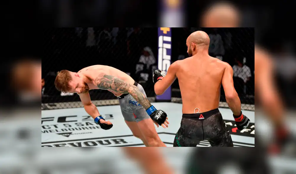 Candidato a mejor KO del año en las MMA. Créditos: Twitter UFC