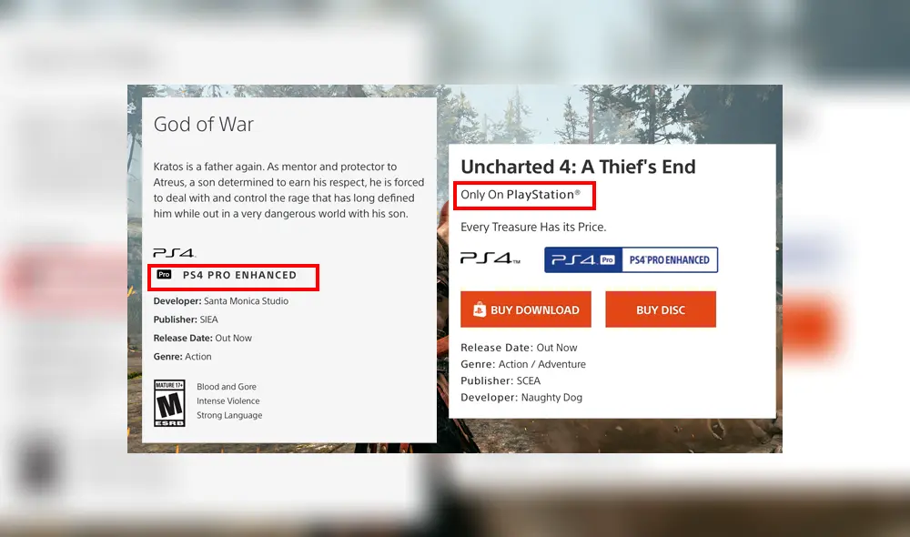 Reporte llegó por medio de un usuario en Twitter, que señaló que God of War no cuenta con la etiqueta en la página oficial de PlayStation.
