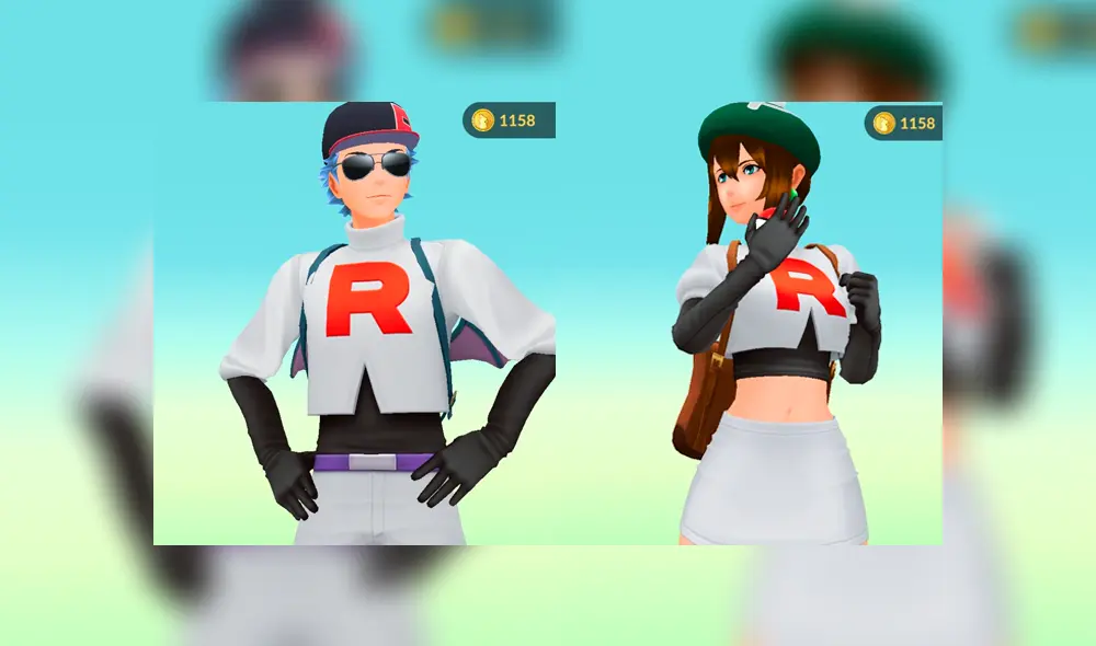 Los trajes de Jessie y James también llegan al videojuego. Foto: Pokémon GO.