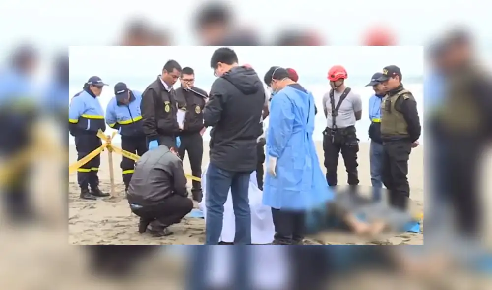 Occiso solo llevaba un traje de baño que cubría la parte baja del cuerpo. (Foto: Captura de video / América Noticias)