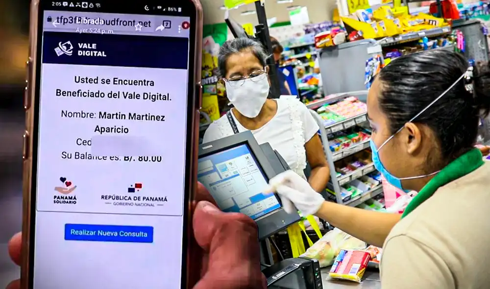 Miles de beneficiarios recibirán el pago de 120 dólares con el vale digital de diciembre 2022. Foto: Gerson Cardoso/ composición LR/ El Digital panamá Miles de beneficiarios recibirán el pago de 120 dólares con el vale digital de diciembre 2022. Foto: Gerson Cardoso/ composición LR/ El Digital panamá