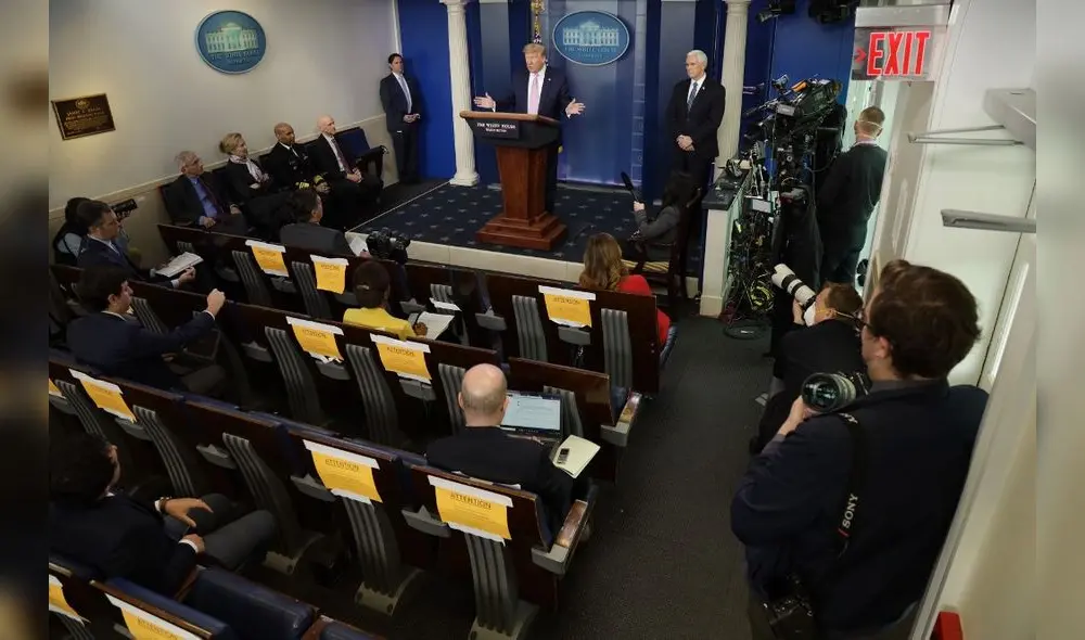 El presidente de Estados Unidos, Donald Trump, desde la Casa Blanca. Foto: AFP. El presidente de Estados Unidos, Donald Trump, desde la Casa Blanca. Foto: AFP.