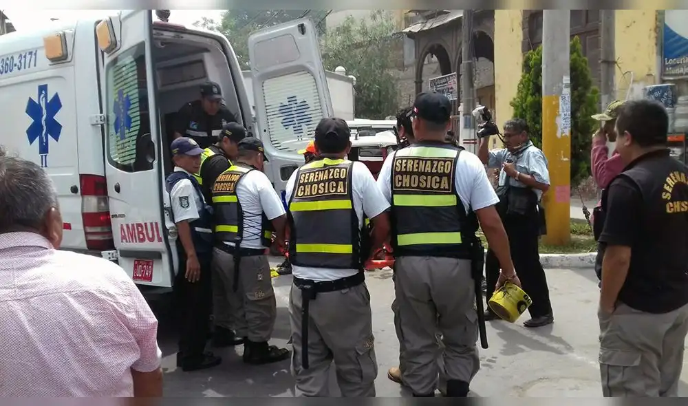 Simulacro de incendio en mercado de Chosica