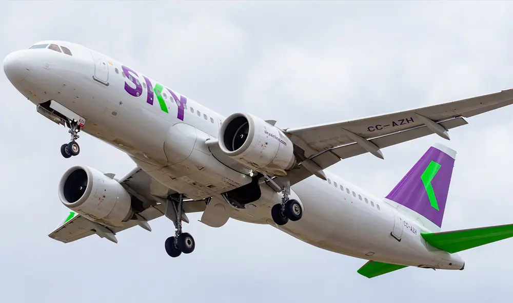 Sky opera en el Perú desde febrero de 2019. Foto: Sky Airline Sky opera en el Perú desde febrero de 2019. Foto: Sky Airline