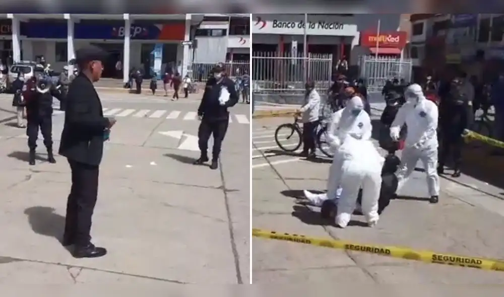 Agentes de la Policía representaron las consecuencias de incumplir con la inmovilización social. Agentes de la Policía representaron las consecuencias de incumplir con la inmovilización social.