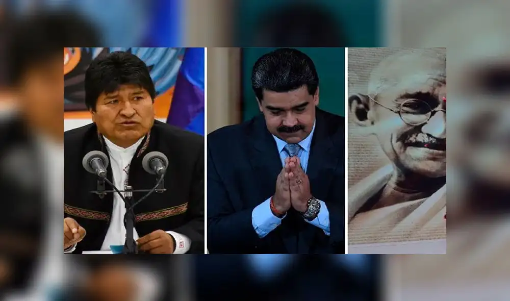 Maduro (c) llamó a "liderazgos democráticos del mundo" a defender a Morales. Foto: AFP Maduro (c) llamó a "liderazgos democráticos del mundo" a defender a Morales. Foto: AFP