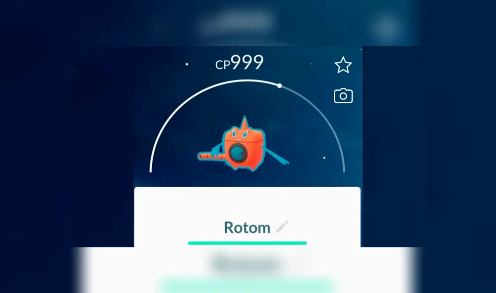 Rotom Lavadora es una criatura de tipo eléctrico/agua. Foto: Pokémon GO.