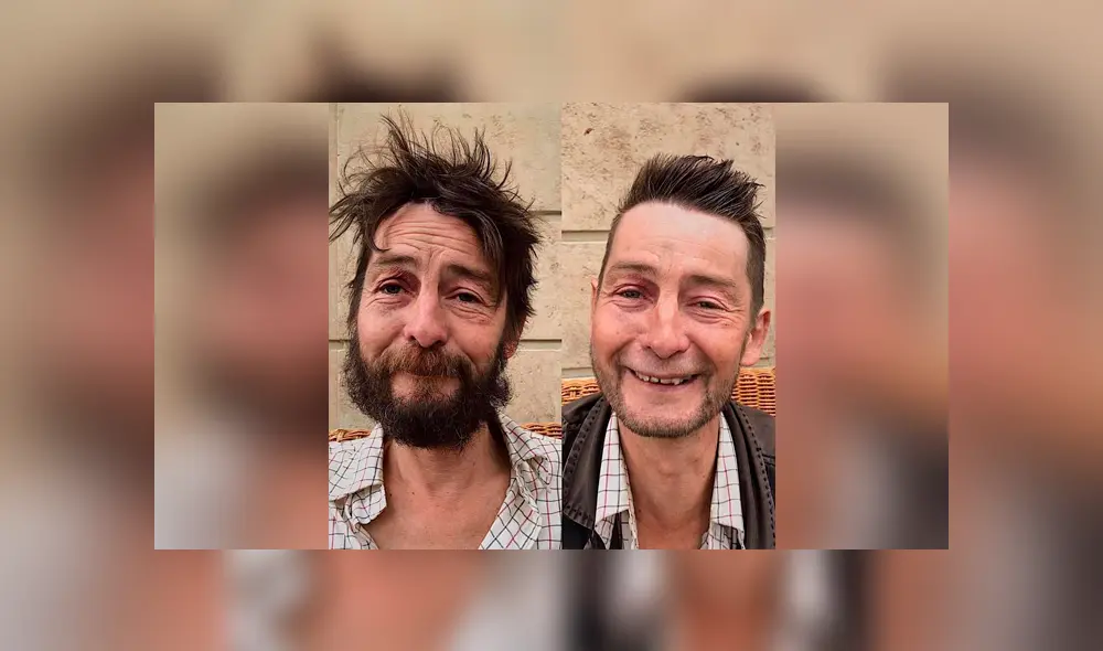 Instagram: La tierna reacción de 7 vagabundos cuando un peluquero los transformó en “modelos”  [FOTOS] 