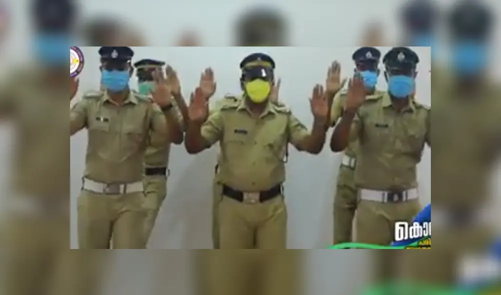 A través de Facebook se hizo viral la curios coreografía de unos oficiales para enseñar cómo lavarse la manos. A través de Facebook se hizo viral la curios coreografía de unos oficiales para enseñar cómo lavarse la manos.