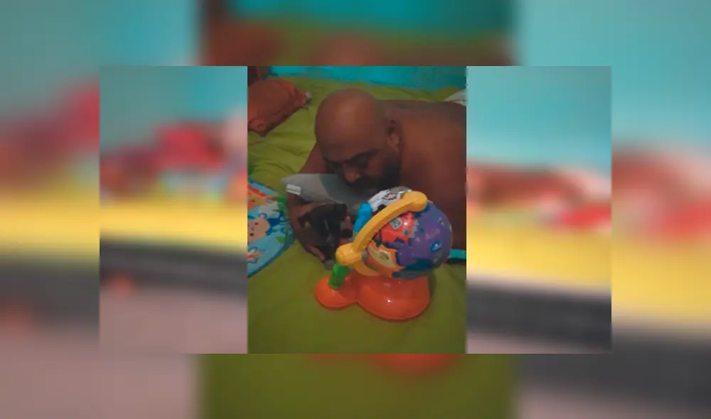 En Facebook, una joven descubrió a su padre en un amoroso momento junto con un cachorro que rescató de la calle. En Facebook, una joven descubrió a su padre en un amoroso momento junto con un cachorro que rescató de la calle.