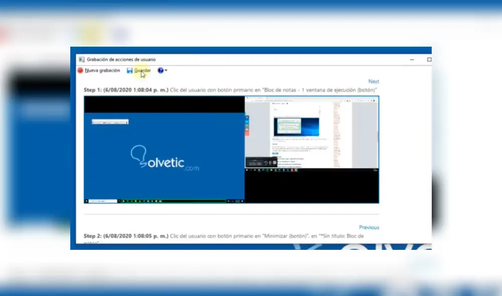 ¿Necesitas hacer un video tutorial o una guía rápida con varios pasos? En Windows 10 puedes hacerlo sin descargar ningún programa. Imagen: Solvetic
