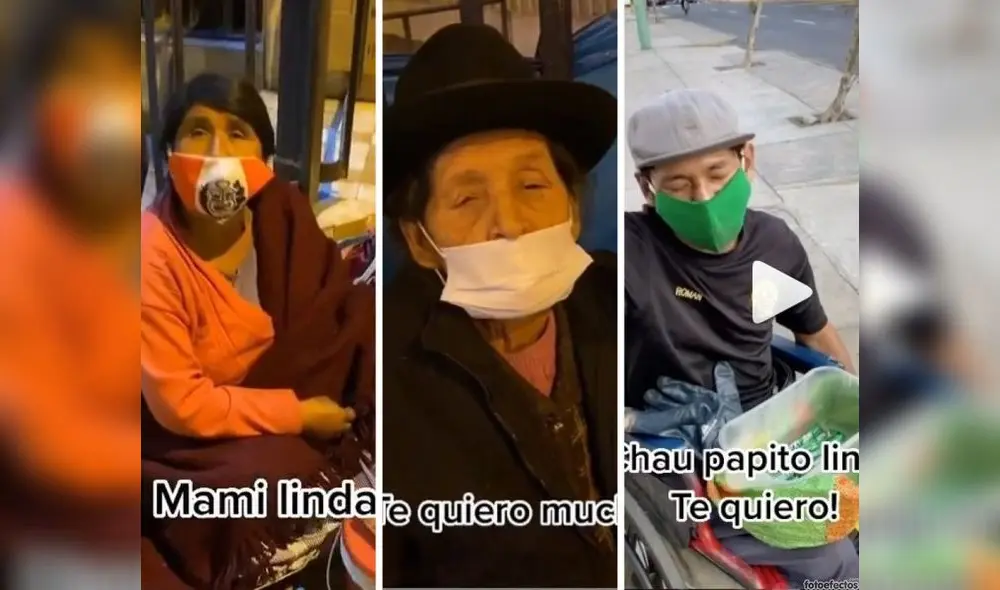 Frases amorosas, música sentimental y billetes de 50 o 100 soles. Los videos de Osito Lima haciendo caridad con humildes comerciantes son un fenómeno.